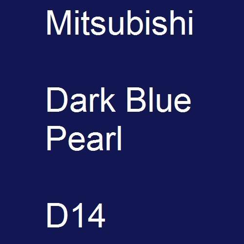 Mitsubishi, Dark Blue Pearl, D14.